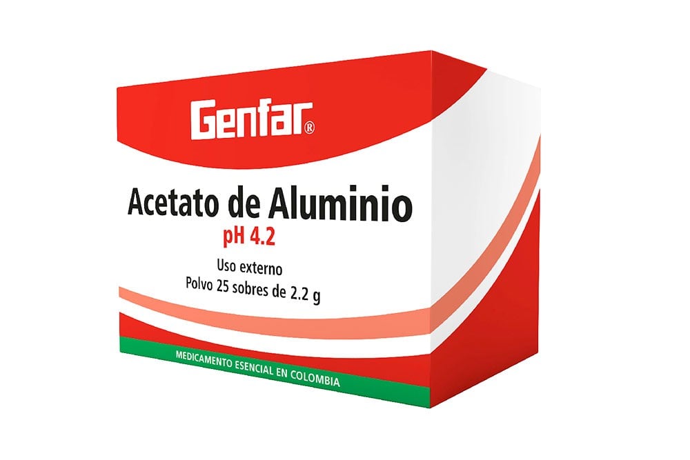 Comprar Acetato De Aluminio Polvo Genfar X Sobres En Farmalisto