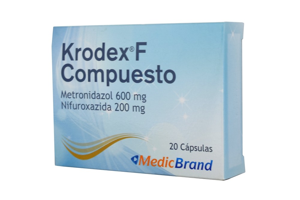 Krodex F Compuesto 600 / 200 mg Caja Con 20 Cápsulas Rx Rx2