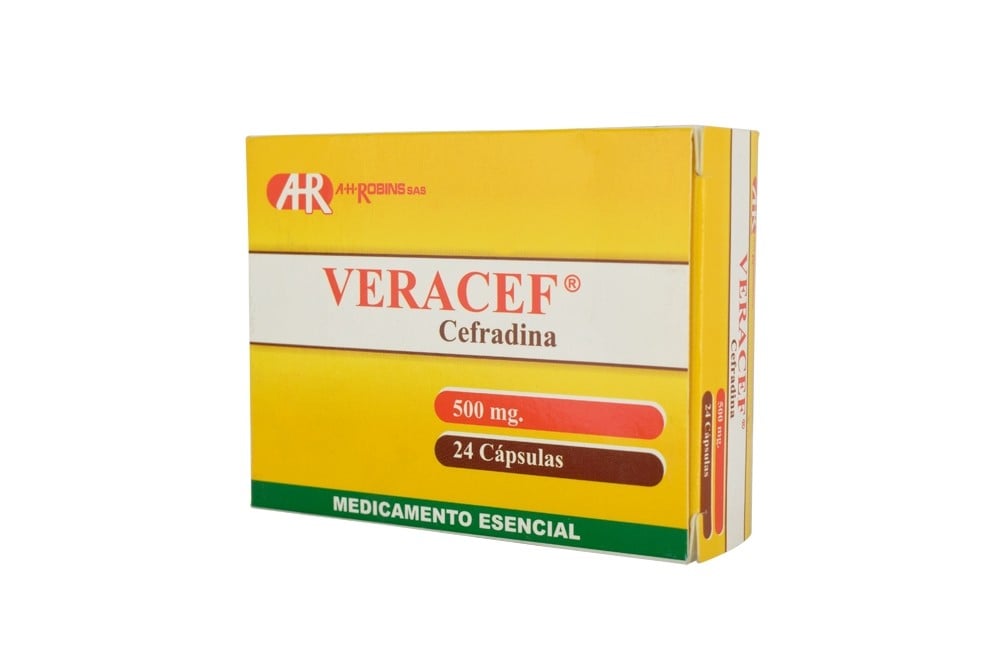 Veracef 500 Mg Caja Con 24 Cápsulas Rx Rx2