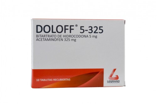 Doloff 5 / 325 Mg Caja Con 10 Tabletas Recubiertas