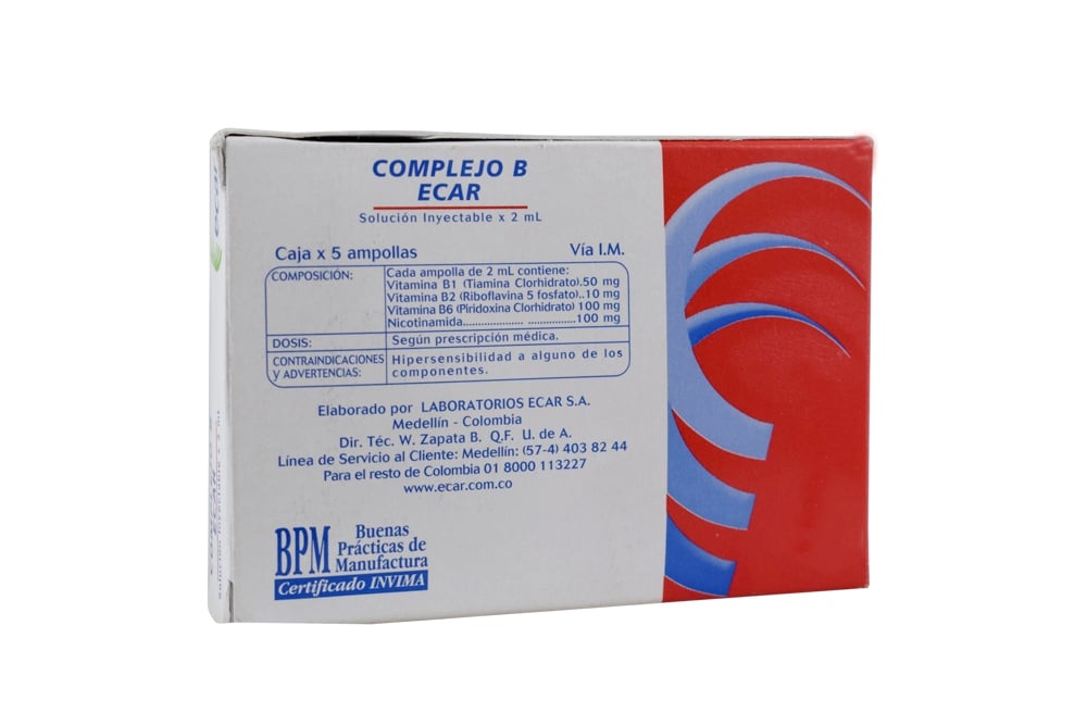 Comprar Complejo B 2 Caja X 5 Ampollas En Farmalisto Colombia.