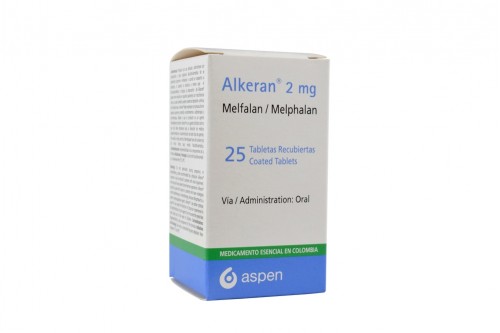 Alkeran 2 mg Caja Con Frasco Con 25 Tabletas Recubiertas Rx Rx3 Rx4