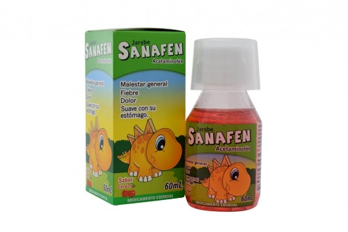 Sanafen Jarabe Caja Con Frasco Con 60 Ml – Sabor Cereza