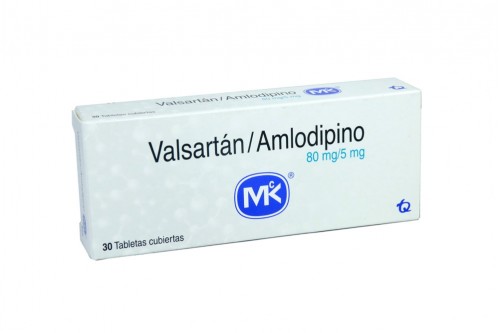 Valsartan / Amlod Tabletas 80 / 5 Mg Caja Con 30 Tabletas  Rx Rx1 Rx4