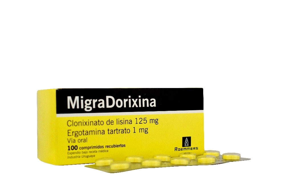 Migradorixina 125 / 1 mg Caja Con 100 Comprimidos Rx