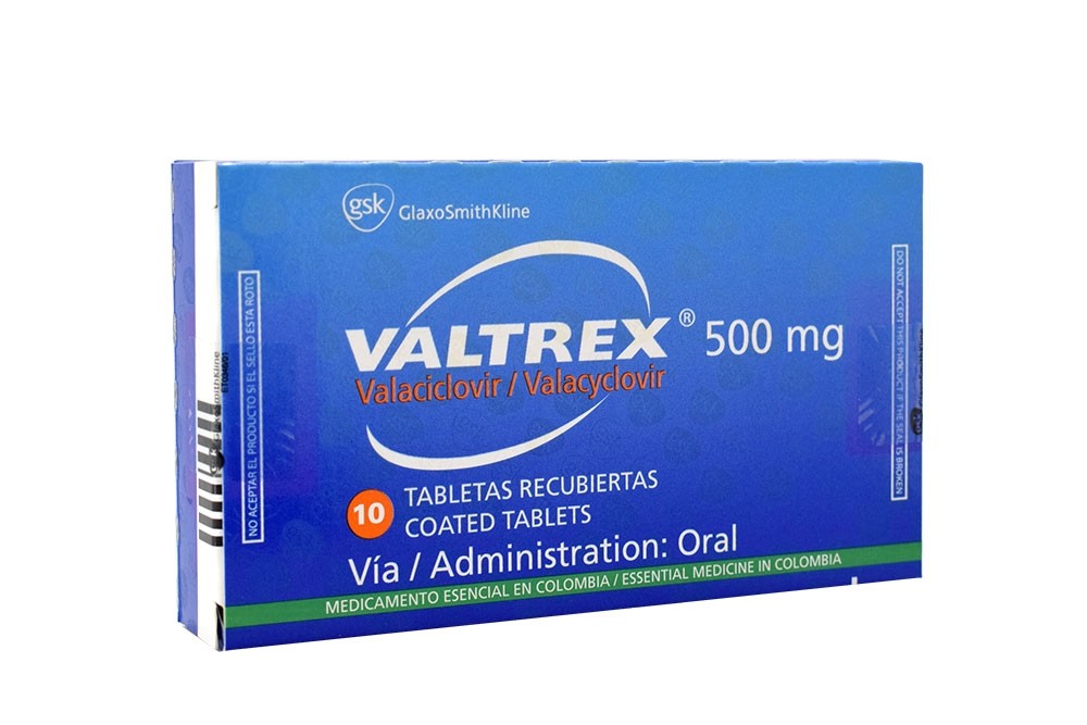 Valtrex 500 mg Caja Con 10 Tabletas Recubiertas Rx Rx4