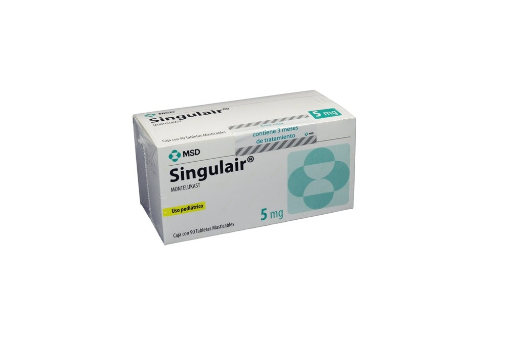 Singulair 5 mg Caja Con 90 Tabletas Rx Rx1