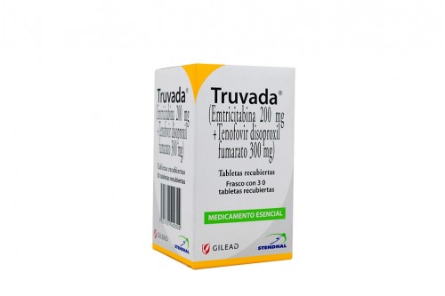 Truvada 200 / 300 Mg Caja Con Frasco De 30 Tabletas Rx1 Rx4 Rx*.