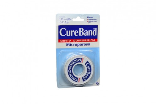 CureBand Cinta Quirúrgica Microporoso Empaque Con  1 Unidad