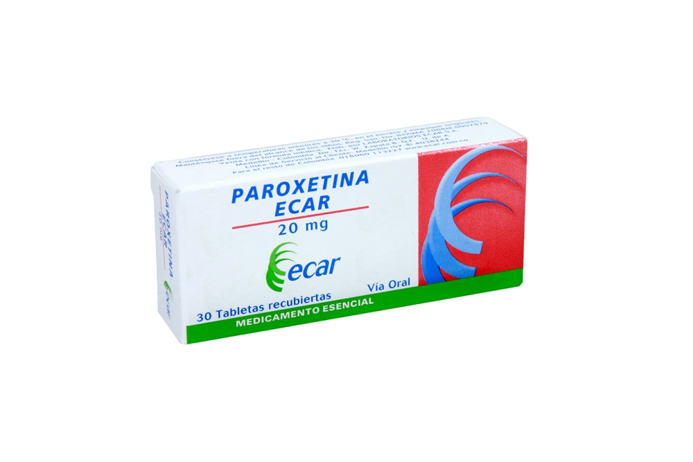 Comprar Paroxetina Ecar 20 Mg 30 Tabletas En Farmalisto Colombia 7296