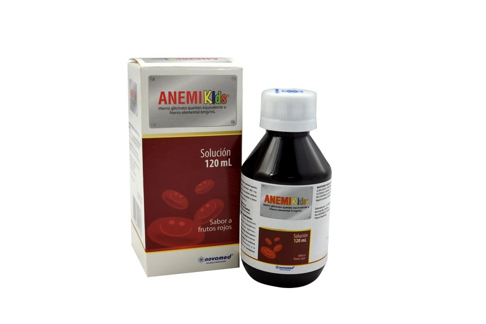 AnemiKids Frutos Rojos Solución Frasco Con 120 mL Rx