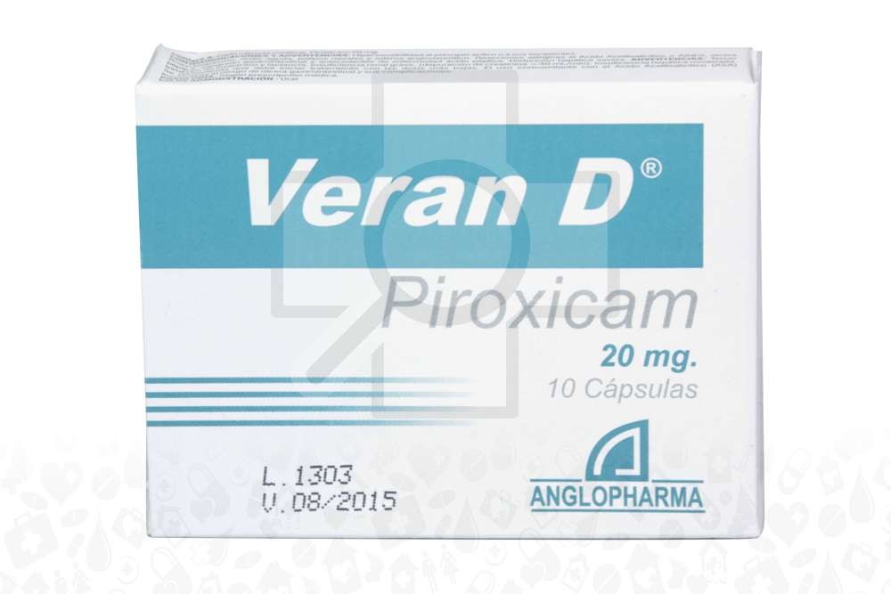 Veran D 20 Mg Caja Con 10 Cápsulas