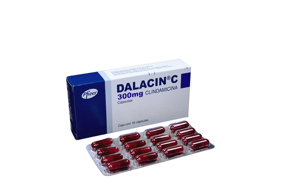 Pfizer - Dalacin C 300 Mg - Caja X 16 Cápsulas - Antibiótico