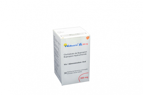 Wellbutrin XL 300 mg Caja Con 30 Tabletas De Liberación Prolongada Rx Rx1 Rx4