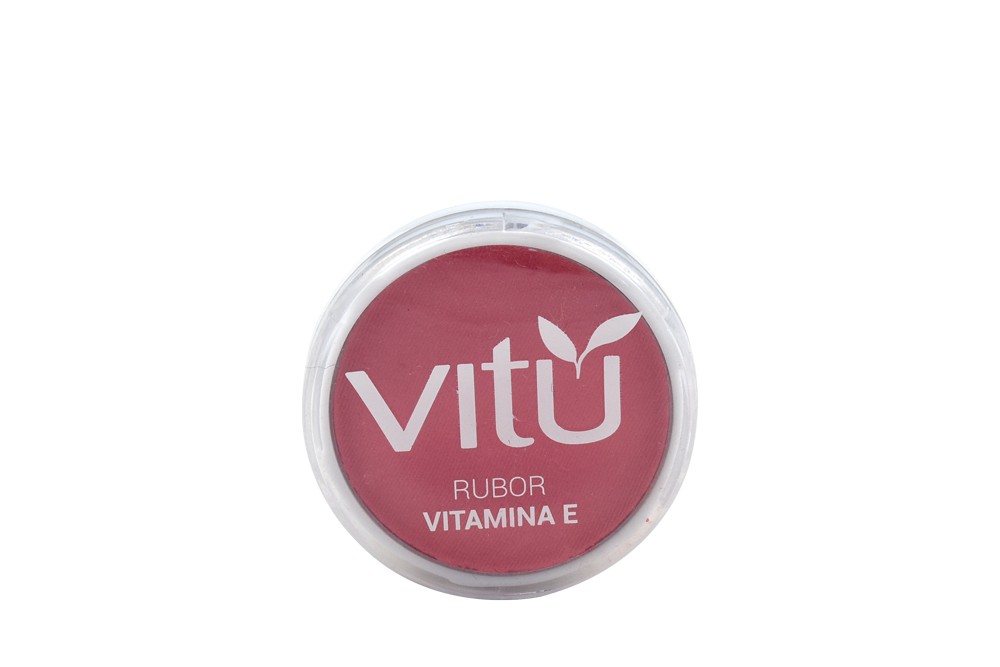 Rubor Compacto Vitú Con Vitamina E Estuche Con 3 g – Tono Lichi