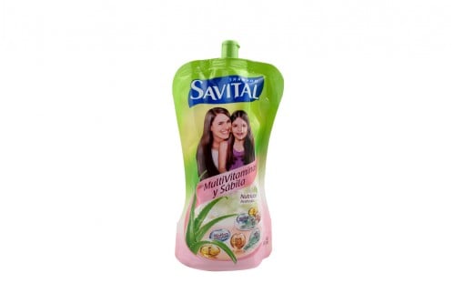 Shampoo Savital Con Multivitaminas y Sábila Frasco Con 350 mL