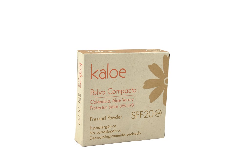 Polvo Compacto SPF 20 Kaloe Estuche Con 15 g - Tono No. 6 Canela