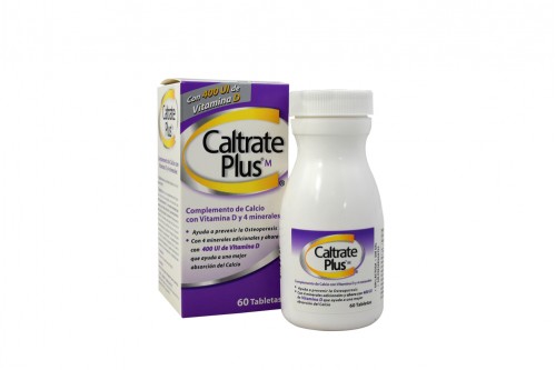 Caltrate Plus M Caja Con Frasco Con 60 Tabletas - Complemento De Calcio