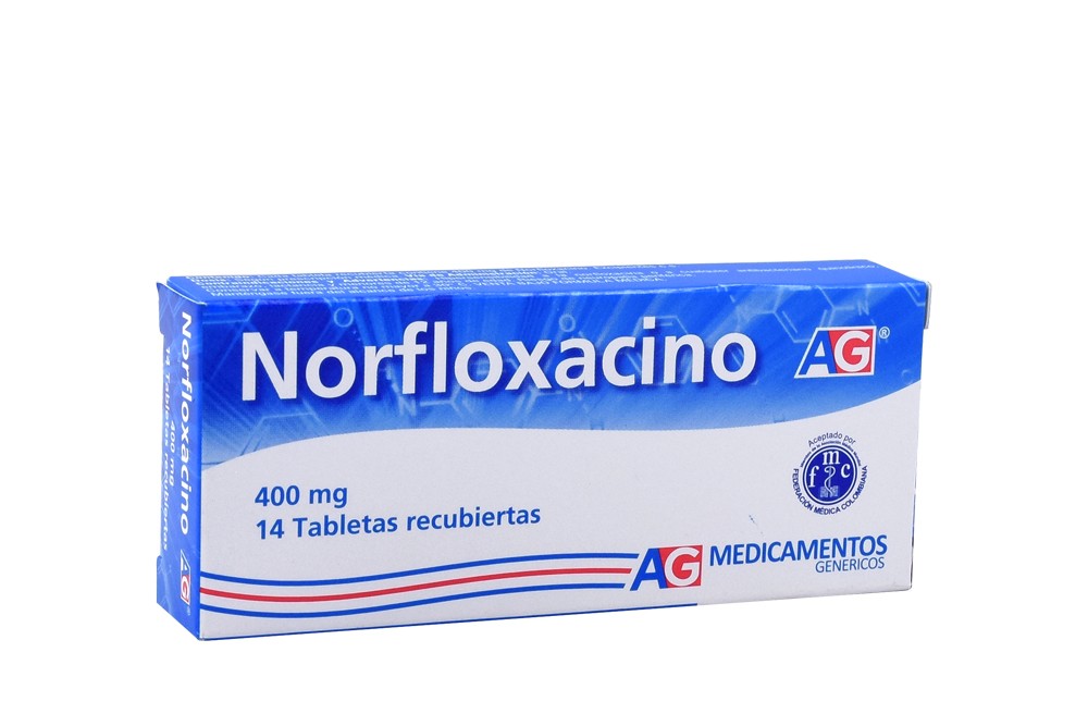 AMERICAN - NORFLOXACINO 400 MG - 14 TABLETAS - ANTIBIÓTICO