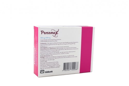 Persemax 100 / 200 Mg Caja Con 30 Cápsulas