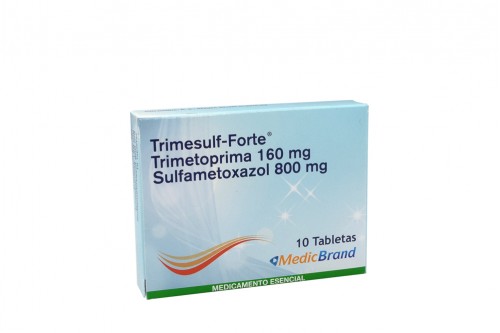 Trimesulf Forte 160 / 800 mg Caja Con 10 Tabletas Rx Rx2