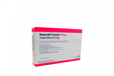 Risperdal En Caja Con Frasco Consta 25 Mg Polvo Para Reconstitución Rx1 Rx3 Rx4