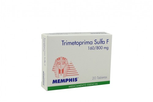 Trimetoprim + Sulfametoxazol F 160 + 800 mg caja X 20 Tabletas M-Phis Rx Rx2