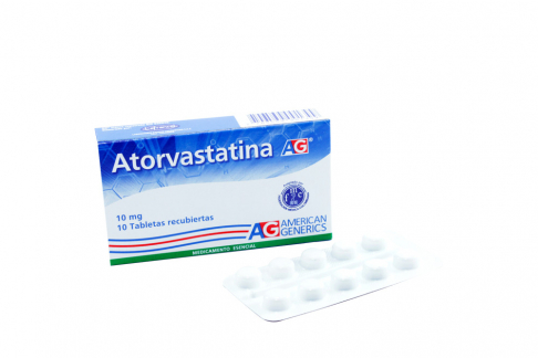Atorvastatina 10 mg Caja Con 10 Tabletas Recubiertas Col Rx Rx4