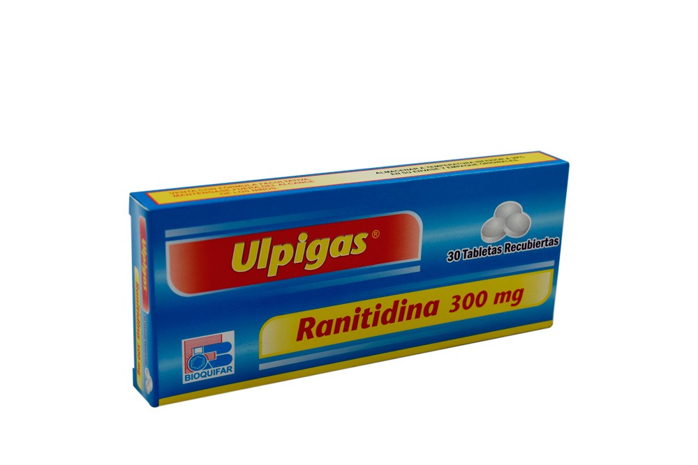 Ulpigas 300 Mg Caja Con 30 Tabletas Recubiertas