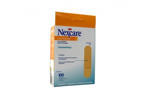 Curas Estandar 3M Nexcare Caja Con 100 Unidades