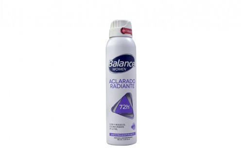 Desodorante Balance Women Aclarado Radiante Aerosol Frasco Con 160 mL