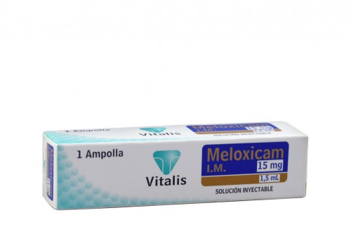 Meloxicam Inyectable 15mg / 1.5mL Caja Con 1 Ampolla Rx