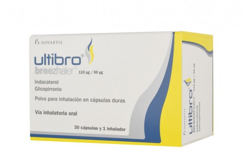 Ultibro Breezhaler 110 Mcg / 50 Mcg Caja Con 30 Cápsulas Rx Rx1 Rx4