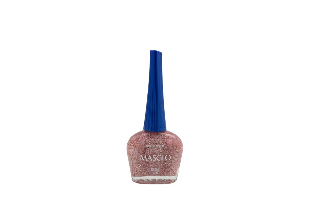 Esmalte Masglo Frasco Con 13.5 mL - Tono Brillo Coral