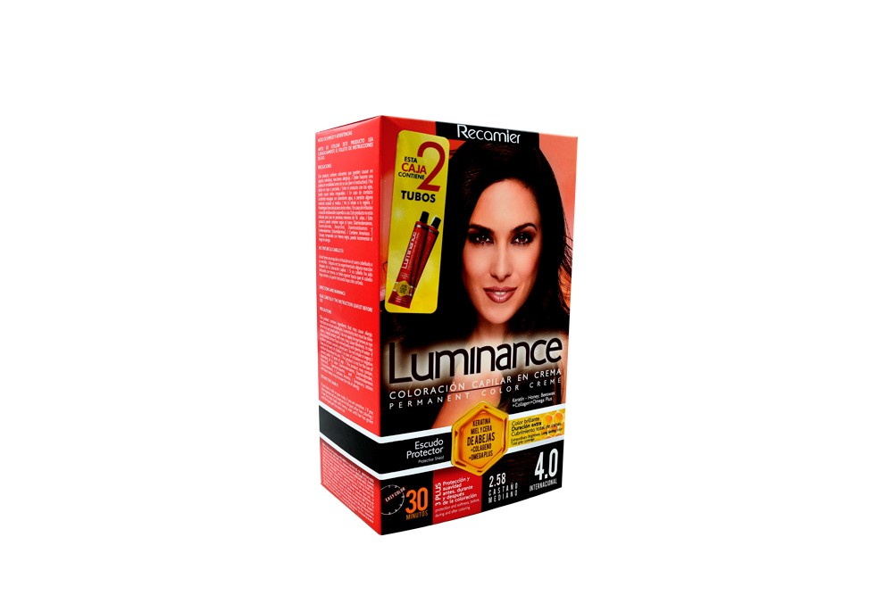 Tinte Capilar Luminance Caja Con 1 Kit - Tono 2.58 Castaño Mediano