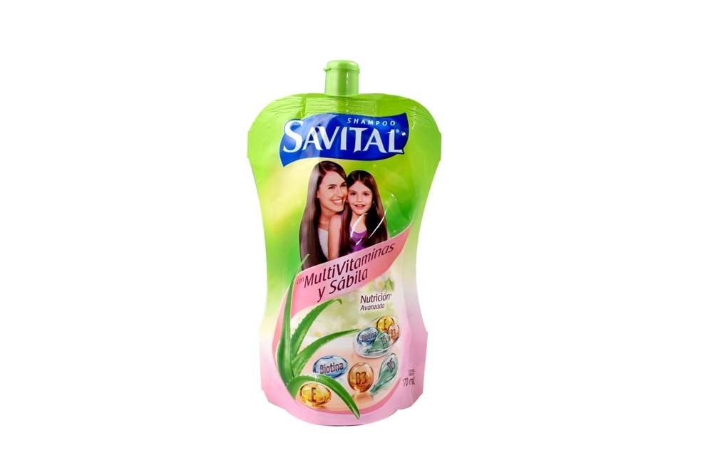 Shampoo Savital Con Multivitaminas y Sábila Doypack Con 170 mL