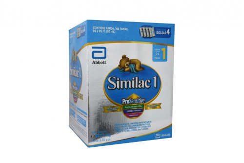 Similac 1 ProSensitive Caja Con 4 Bolsas Con 350 g C/U