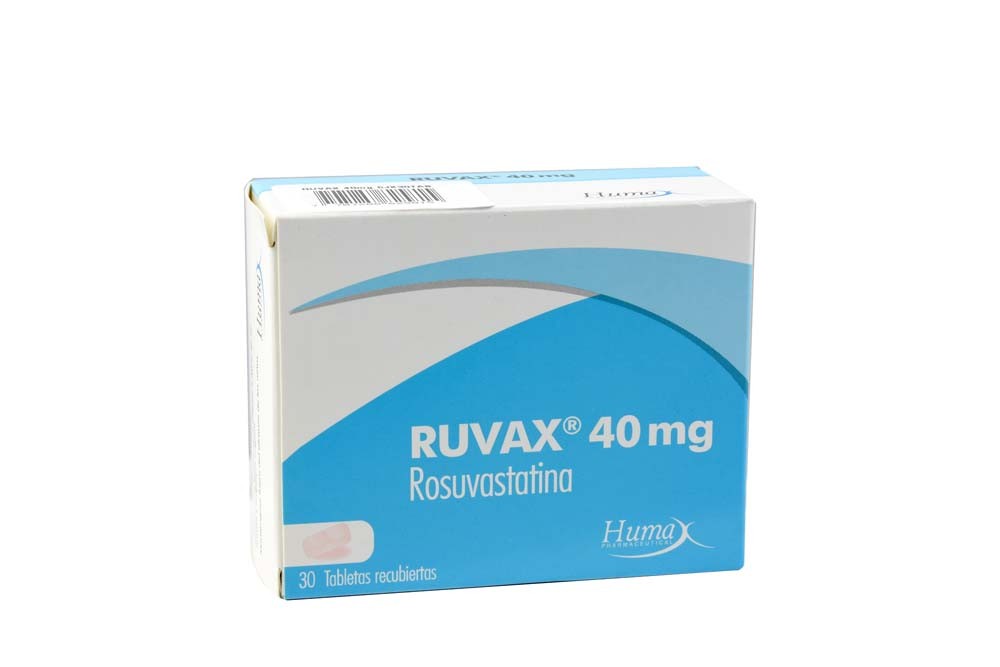 Ruvax 40 mg Caja Con 30 Tabletas Rx