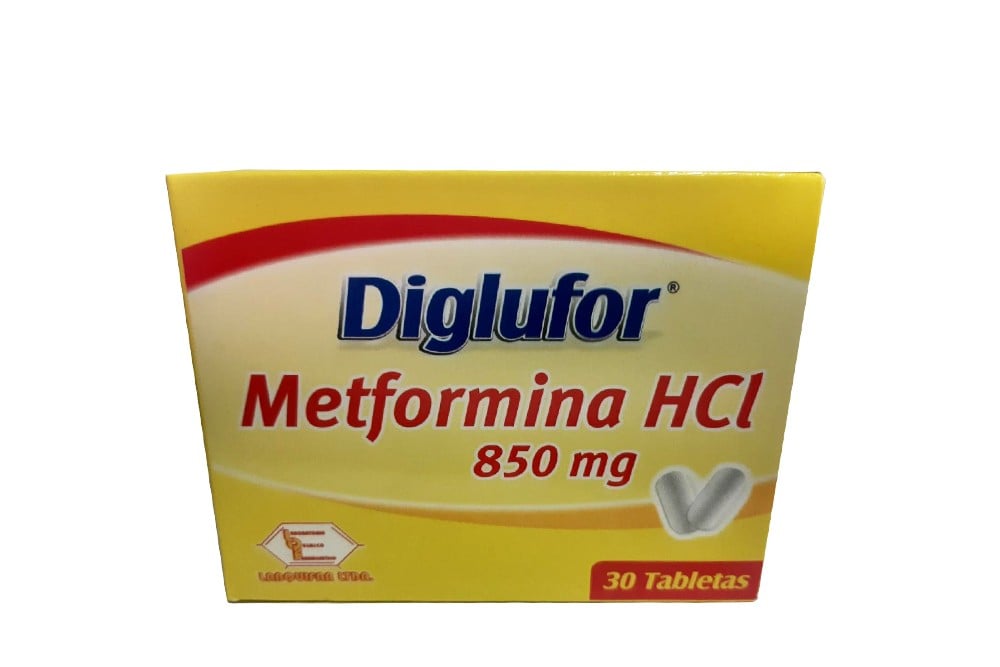 Diglufor 850 mg Caja Con 30 Tabletas Rx Rx4