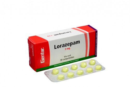 Lorazepam 2 mg Caja Con 30 Comprimidos Rx  Rx6