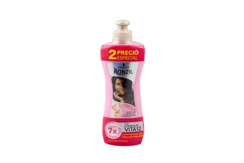 Crema Para Peinar Konzil Seda Líquida Empaque Con 2 Frascos Con 230 mL C/U