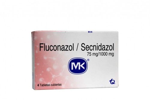 Fluconazol + Secnidazol 75/1000 mg Caja Con 4 Tabletas Rx Rx2