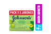 Jabón Johnson's Nutri Spa Refrescante Uva Verde Empaque Con 3 Barras Con 110 g C/U