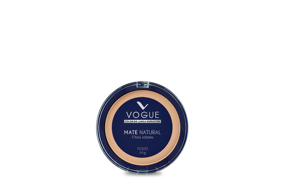 Polvo Compacto Vogue Estuche Con 14 g – Tono Mate Natural Trópico