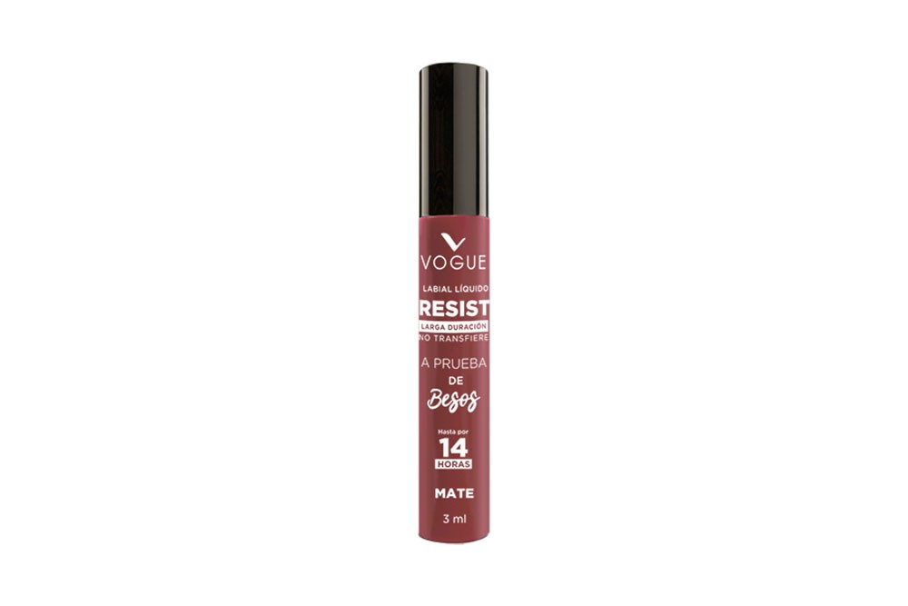 Labial Líquido Vogue Resist A Prueba De Besos Tono Fabulosa Frasco Con 3 mL