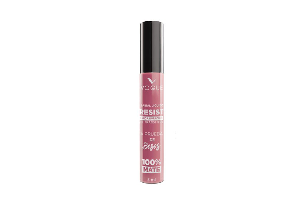 Labial Liquido Vogue Resist Mate Encantador En Tubo Por 3 mL