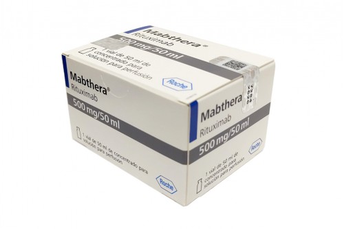 Mabthera 500 mg / 50 mL Concentrado De Solución Para Perfusión Caja Con 1 Vial Con 50 mL  Rx Rx1 Rx3 Rx4