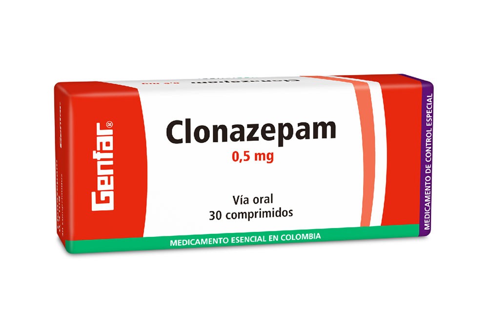 Clonazepam 0.5 mg Genfar Caja Con 30 Tabletas Rx  Rx6