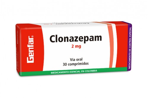 Clonazepam 2 mg Genfar Caja Con 30 Tabletas Rx  Rx6