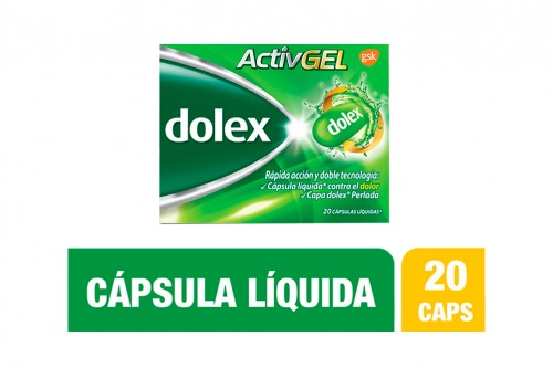 Dolex Activgel Caja Con 20 Cápsulas Líquidas